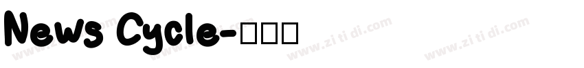 News Cycle字体转换